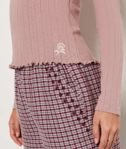 Etam Long-sleeved Pyjama T-shirt POWDERPINK Flash Sale