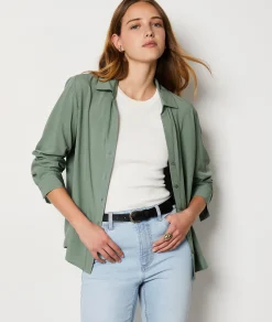 Etam Long-sleeved shirt KHAKI Store