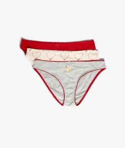 Etam Lot de 3 culottes en coton GRISCLAIR Fashion
