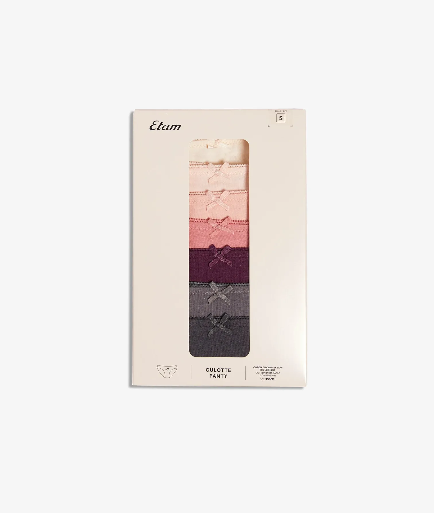 Etam Lot de 7 culottes en coton MULTICOLORE Sale