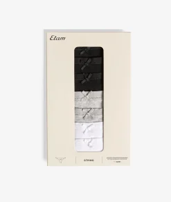Etam Lot de 7 strings en coton MULTICOLORE Outlet