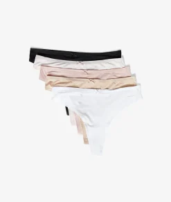 Etam Lot de 5 tangas en microfibre MULTICOLORE Flash Sale
