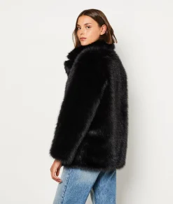 Etam Manteau fausse fourrure NOIR Cheap
