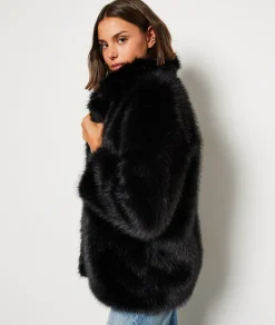 Etam Manteau fausse fourrure NOIR Cheap