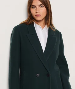 Etam Manteau long boutonné avec laine VERTSAPIN Cheap