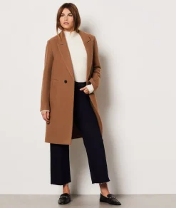 Etam Manteau long boutonné avec laine DUNE Outlet