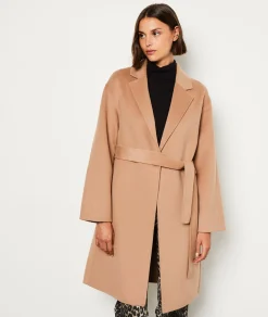 Etam Manteau long ceinturé avec laine DUNE Sale