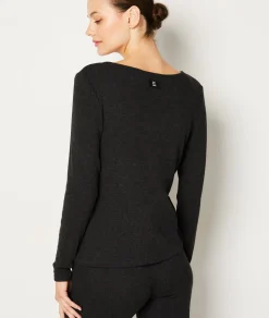 Etam Matching Cardigan and Pyjama Camisole ANTHRACITE Sale