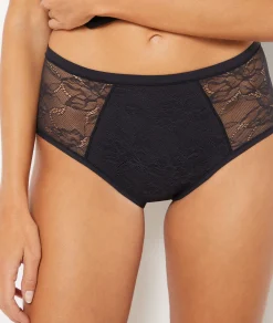 Etam Medium Flow - High-Waist Period Brief BLACK Sale
