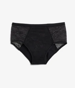 Etam Medium Flow - High-Waist Period Brief BLACK Sale