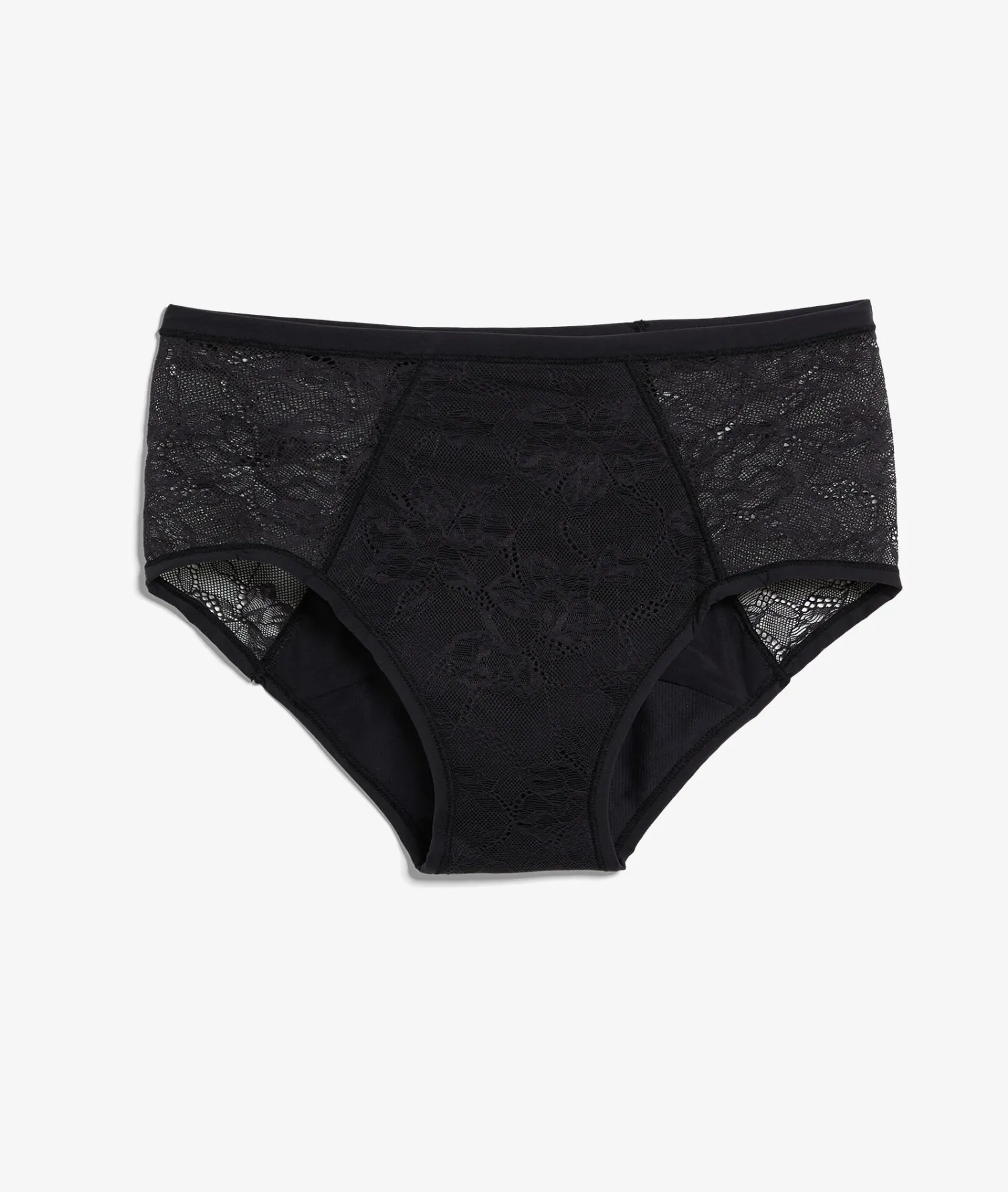 Etam Medium Flow - High-Waist Period Brief BLACK Sale