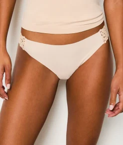 Etam Microfiber And Lace Bikini LINEN Cheap