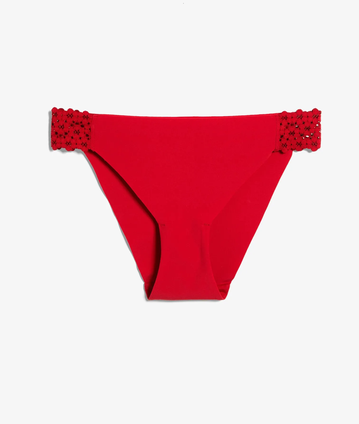 Etam Microfiber And Lace Bikini RED New