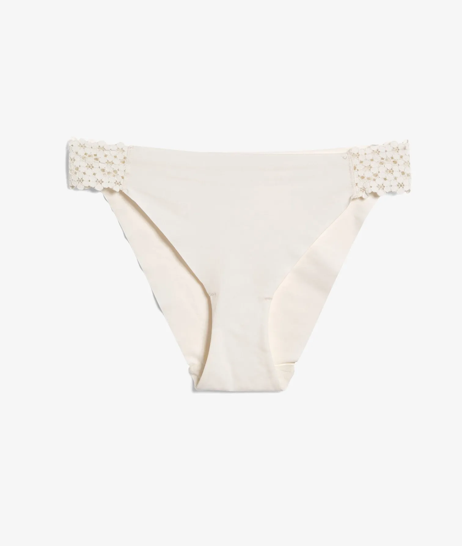 Etam Microfiber And Lace Bikini WHITE Online