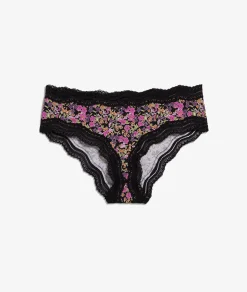 Etam Microfiber and Lace Boyshort IMPFDBLACK Outlet