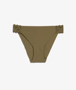Etam Microfiber and Lace Brief KHAKI Best Sale