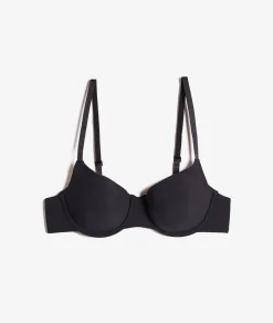 Etam Microfiber Balconette Bra BLACK Best Sale
