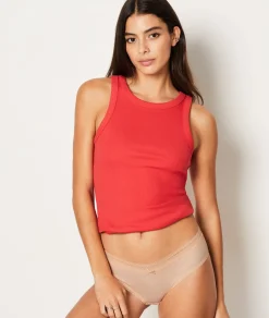 Etam Microfiber Boyshorts With Lace Details LINEN Clearance