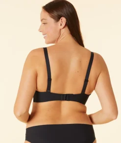 Etam Microfiber Lightly Lined Wireless Bra BLACK Online