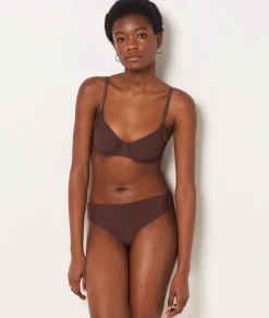 Etam Microfiber Thong CHOCOLATE Clearance