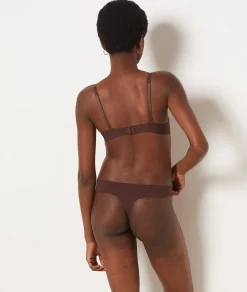 Etam Microfiber Thong CHOCOLATE Clearance