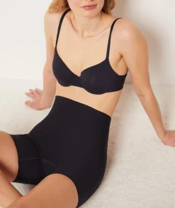 Etam Mid-Thigh Short - Firm Control BLACK Best