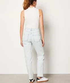 Etam Mom Jeans with Rhinestones SKYBLUE Store