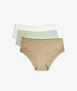 Etam Multipack of 3 Boyshorts KHAKI Cheap