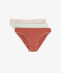 Etam Multipack of 3 Boyshorts CLAY Cheap