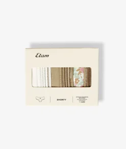 Etam Multipack of 3 Boyshorts KHAKI Sale