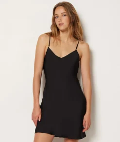 Etam Nightdress with thin straps BLACK Cheap