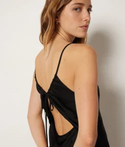 Etam Nightdress with thin straps BLACK Cheap