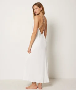 Etam Nightdress with thin straps WHITE Cheap