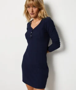 Etam Nightshirt in Richelieu ribbed knit MARINE Shop