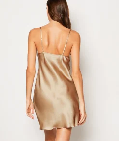 Etam Nuisette en soie détails dentelle SAUMONPECHE Shop