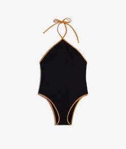 Etam One-Piece Backless Swimsuit BLACK Online