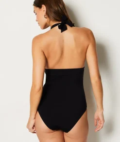 Etam One-Piece Shapewear Swimsuit NOIR New