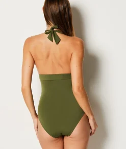Etam One-Piece Shapewear Swimsuit KAKI Sale