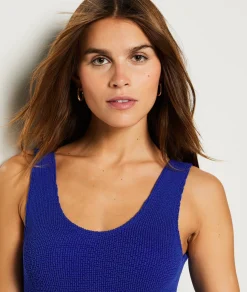 Etam One-Piece Stretchy Swimsuit BLEUROYAL Clearance