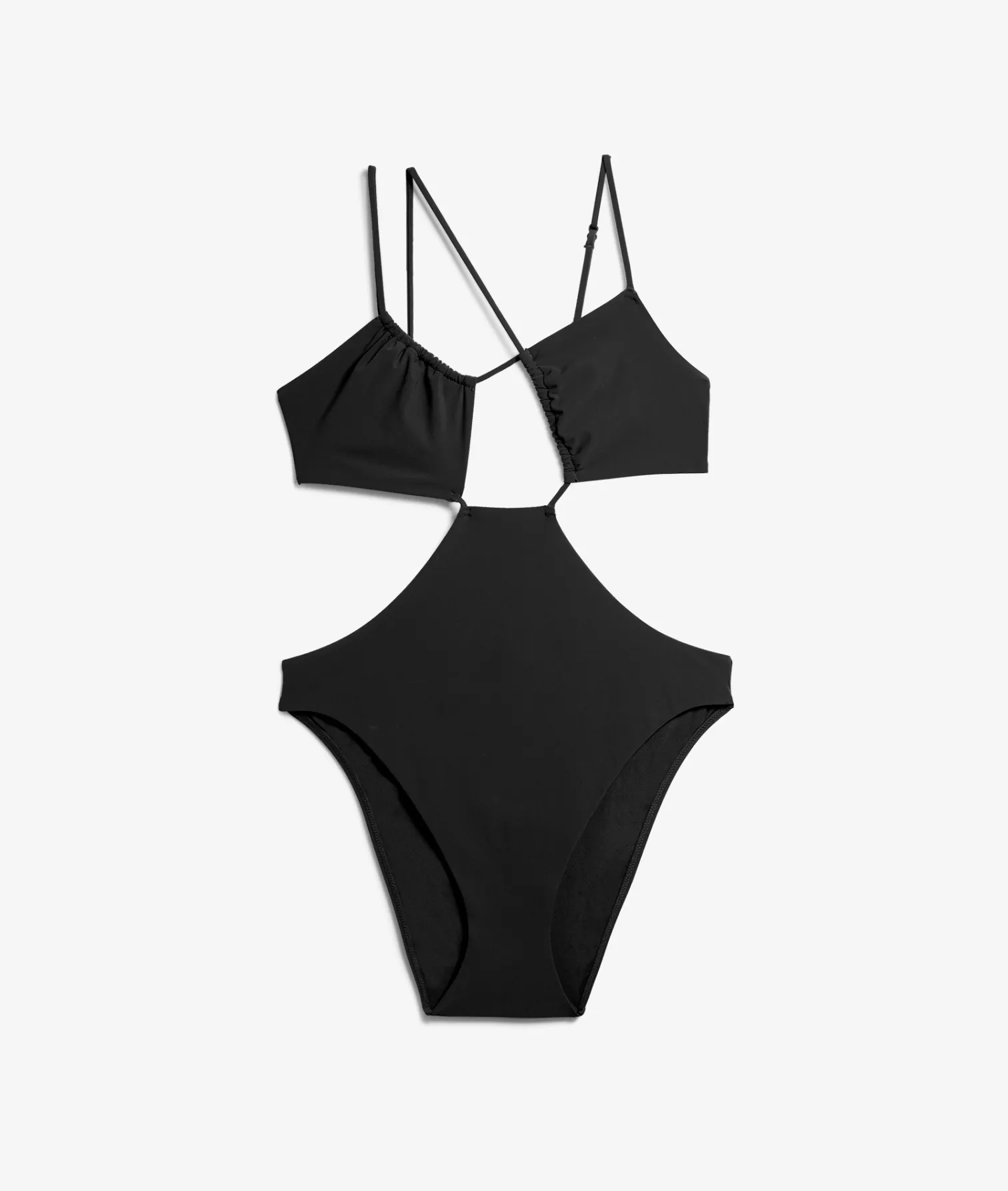 Etam One-Piece Swimsuit with Side Cut-Outs BLACK Store