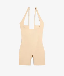 Etam Open-Bust Mid-Thigh Bodysuit - Firm Control NUDE Cheap