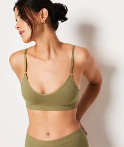 Etam Optimal comfort cotton bralette NILEGREEN Outlet