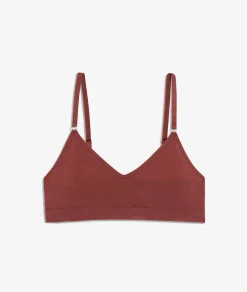Etam Optimal comfort cotton bralette RUSTYRED Online