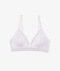Etam Organic Cotton Bralette WHITE Sale