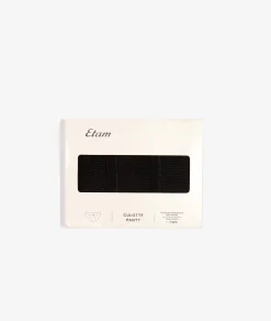 Etam 3-Pack of Cotton Briefs NOIR Flash Sale