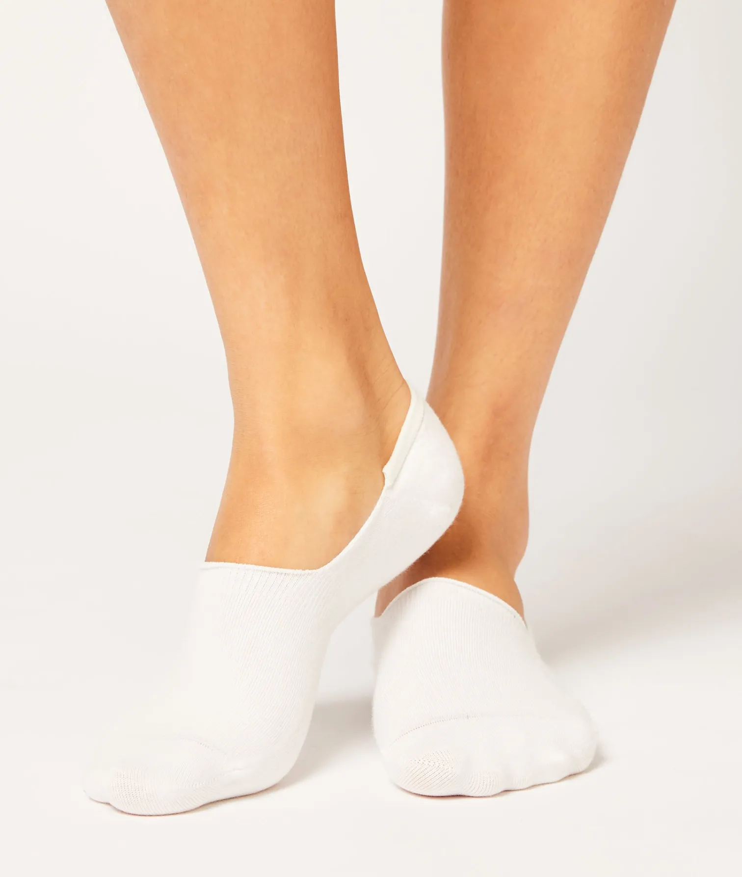 Etam 2-Pair Invisible Socks ECRU Cheap