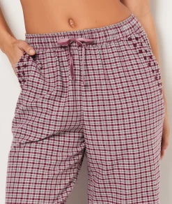 Etam Pantalon de pyjama à carreaux BORDEAUXGRENAT Outlet