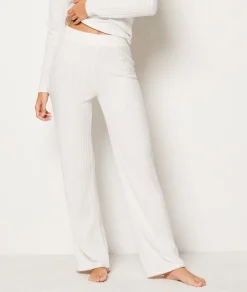 Etam Pantalon de pyjama côtelé droit ECRU Online