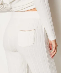 Etam Pantalon de pyjama côtelé droit ECRU Online