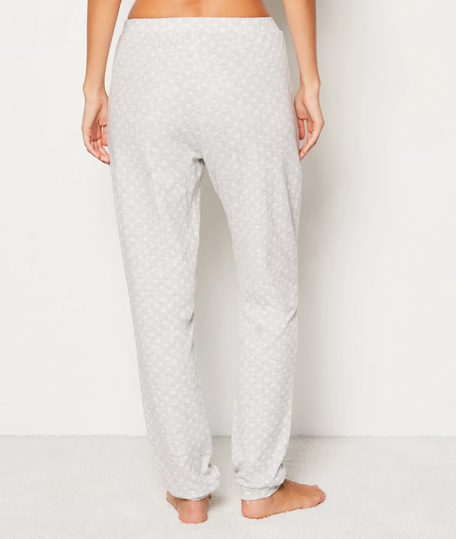 Etam Pantalon de pyjama en coton imprimé GRIS Best